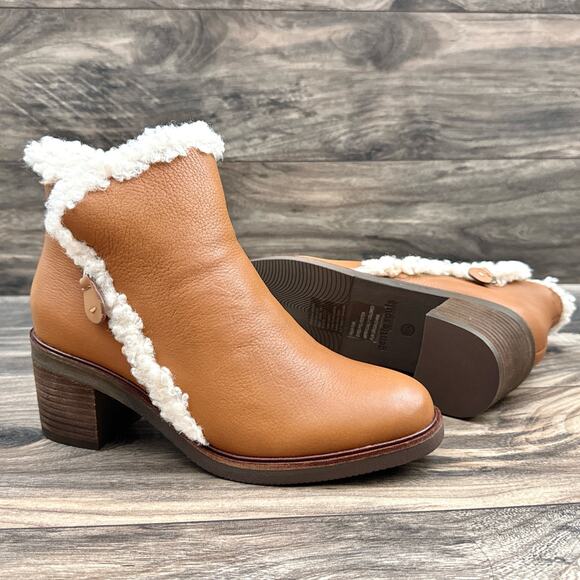 NIB Gentle Souls by Kenneth Cole 9M Best 65MM Zip Bootie Cozy Ankle Boots - Picture 4 of 11